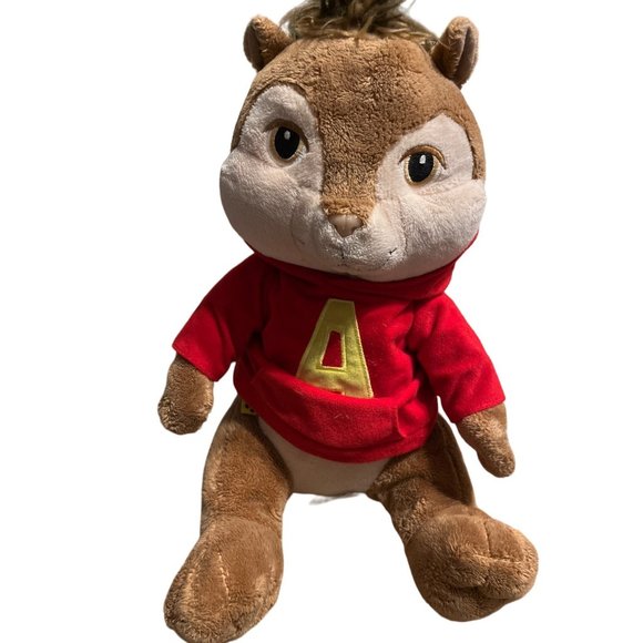 Build A Bear Alvin And The Chipmunks 13” Plush Toy Original Red Hoodie 2010 - Picture 2 of 6